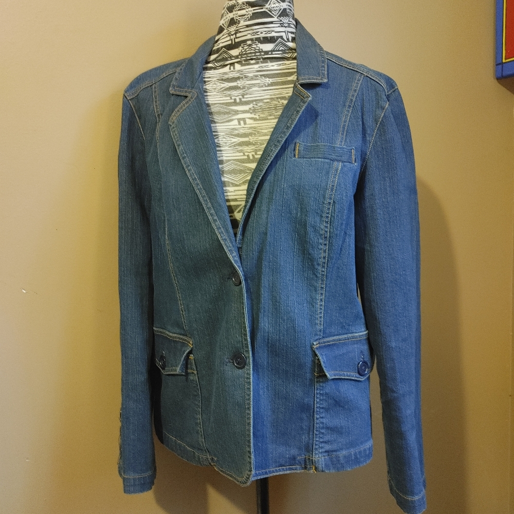 St. John's Bay Stretch Denim Blazer